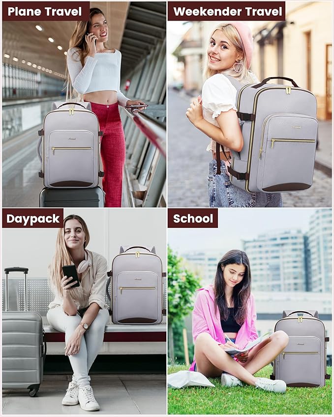 LOVEVOOK Travel Backpack for Women & Men 40L, Airline Approved Carry On - Image 7