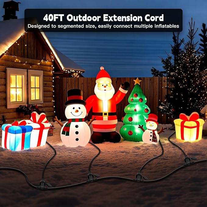 40FT Outdoor Extension Extension Cord - Image 7