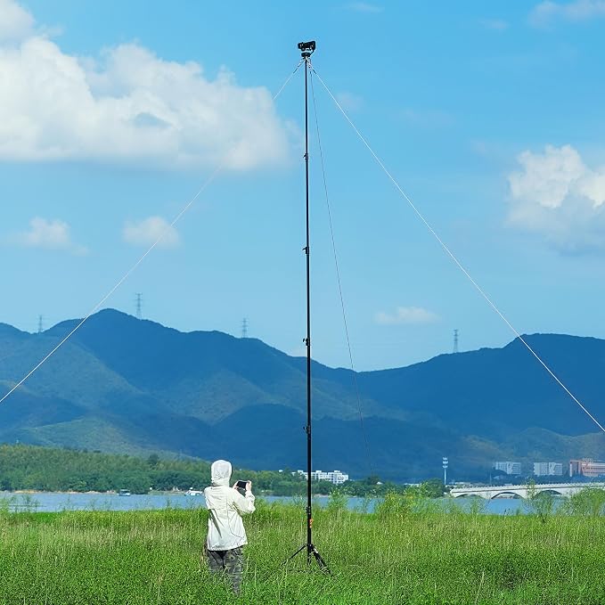 RAUBAY 24' Tall Tripod Stand, Extreme Tall Heavy Duty Sports Camera Video Tripod - Image 7