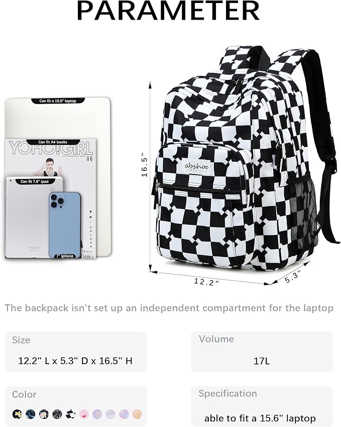 abshoo Classical Basic Travel Backpack - Image 6
