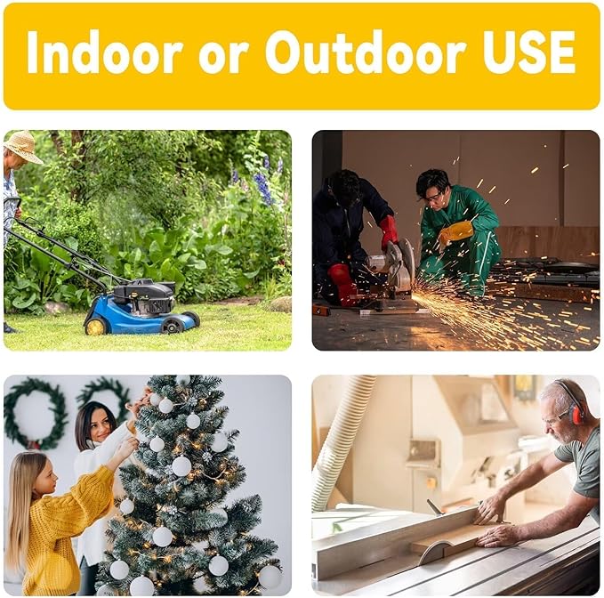 EP 15 Ft 12 Gauge Heavy Duty Extension Cord, 15A 125V 1875W, 3 Outlet - Image 7