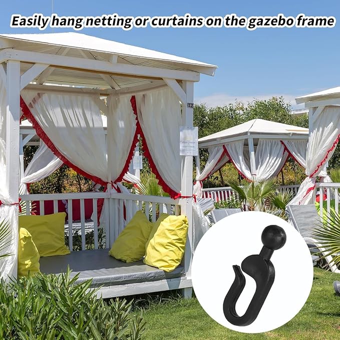 50pcs Multi-Purpose Plastic Slide Rail Hook, Special Plastic Hook - Image 4