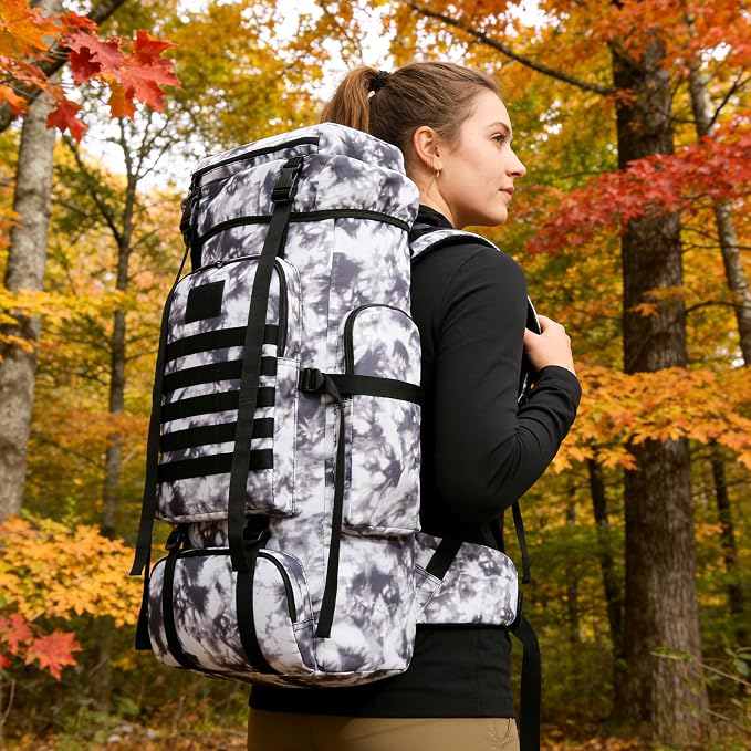 Hiking Backpack for Men 70L/100L Camping Backpack Military Rucksack Molle 3 - Image 7