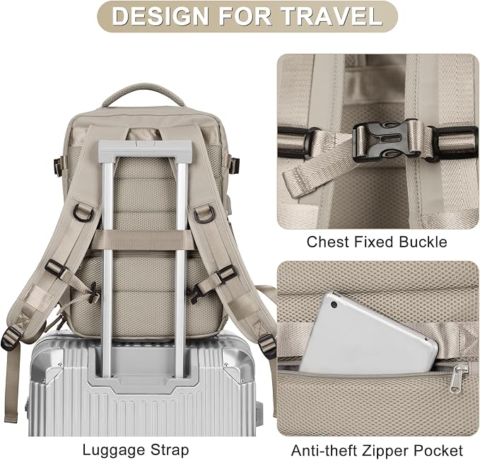 coofay Laptop Travel Backpack For Women Men Airline Approved Carry On Bags For - Image 8