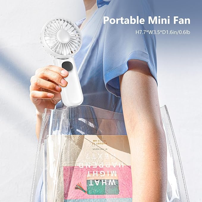 Portable Fan, Handheld Fans 2-Pack, 180° Foldable Hand Held Fan - Image 6