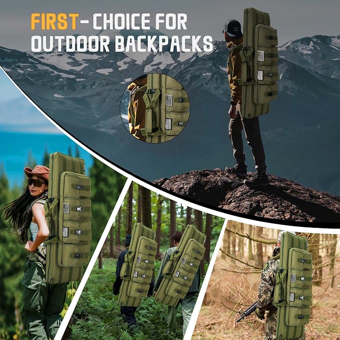 TORIBIO Double Rifle Case Soft Bag 32" 34" 36" 42" 46" 48'' 51“ 55” Gun Case - Image 8