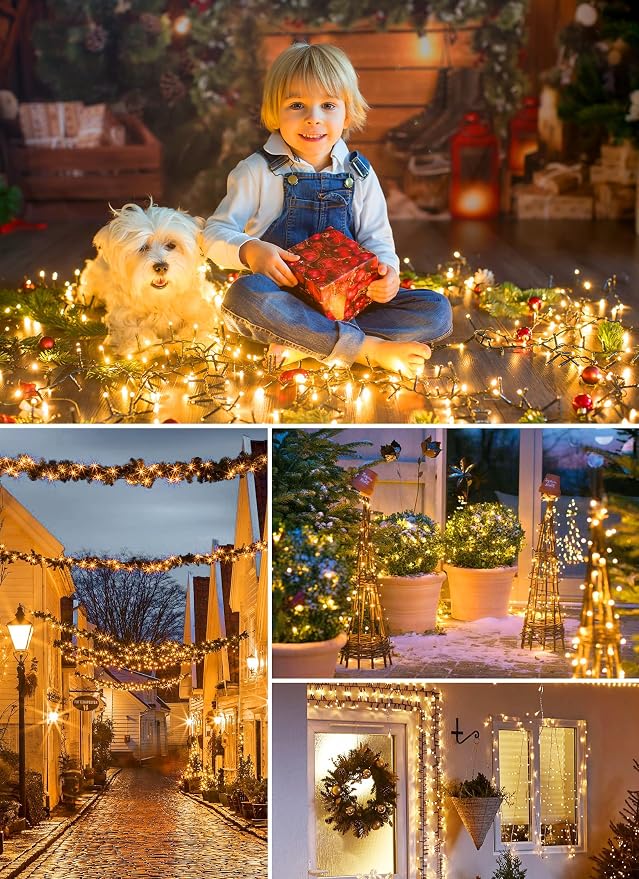 Minetom Solar String Lights Outdoor Waterproof- 40 FT 100 LED Solar Powered - Image 7