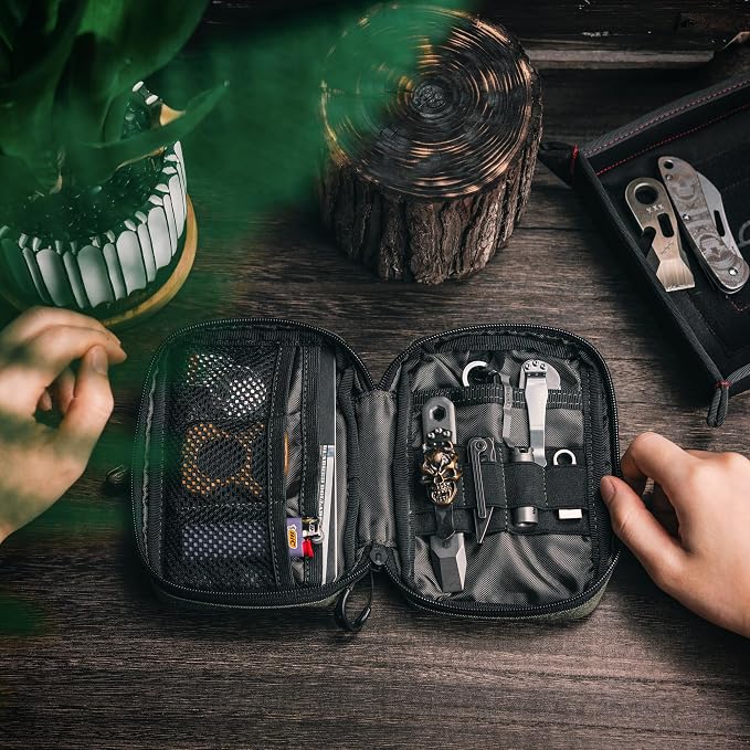 TACTICAL GEEK EDC Compact Waist Pocket Pouch, Men EDC Pouch Organizer, Utility - Image 9