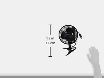 Comfort Zone 6-Inch Corded Clip-On Personal Fan – 2-Speed Quiet Desk Fan - Image 3