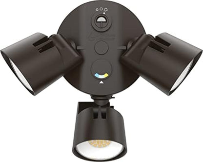 Lithonia Lighting HomeGuard 3-Light LED Outdoor Flood Lights, Outdoor LED Lights - Image 5