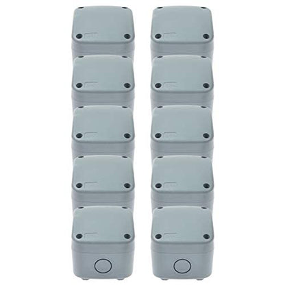 NineLeaf 10PK Project Box ABS Plastic Electrical Boxes, 3 1/4" x 2 3/4" x 2 1/4" by NineLeaf