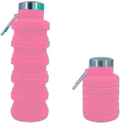 Collapsible Water Bottles 17oz, Odorless BPA-Free Silicone, Leak-Proof Foldable - Image 2