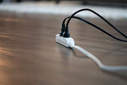 Woods Slimline Indoor Flat Extension Cord, 8 Ft, 16 Gauge Right Angle Plug - Image 9