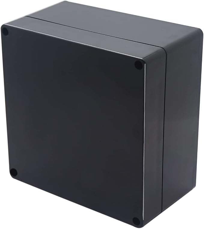 Project Box IP65 Waterproof Junction Box ABS Plastic Black Electrical Boxes DIY by Otdorpatio