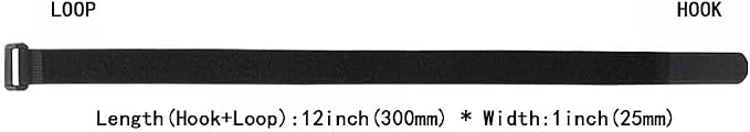 20 Pack Reusable Fastening Cable Ties and Cable Straps, Adjustable - Image 3