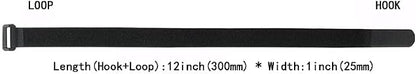 20 Pack Reusable Fastening Cable Ties and Cable Straps, Adjustable - Image 3