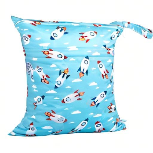 babygoal Wet Dry Bags for Baby Cloth Diapers, Washable Travel Bags, Gym Bag for - Image 10