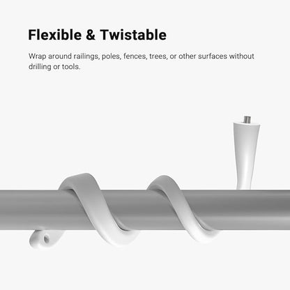 Holicfun Flexible Twist Mount for Indoor and Outdoor Security Cameras, - Image 2