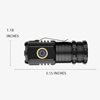 UNROEVS Mini Flashlight 2550 Lumens Rechargeable USB C Charging, Small - Image 9