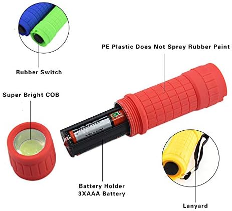 Whaply 30-Pack Small Mini Flashlight Set, 5 Colors, COB LED Handheld Flashlight - Image 2