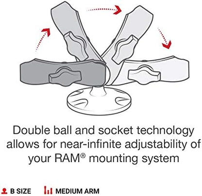 RAM MOUNTS X-Grip Drill-Down Phone Mount – Flat Surface Mount - Image 4