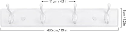 Badiano Wooden Coat Rack, Wall-Mounted Organizer - Image 6