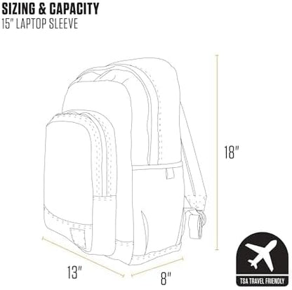 Carhartt 25L Classic Laptop Backpack, Durable Water-Resistant Pack W/ 15" - Image 5