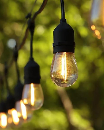 BRIMAX 2W Outdoor String Lights 25FT, Patio Lights Commercial Grade - Image 2