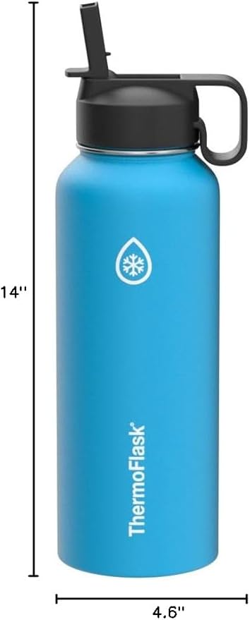 ThermoFlask 40 oz Double Wall Vacuum Insulated Stainless Steel Water Bottle - Image 9