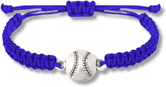 Sportybella - Baseball Bracelet, Baseball Jewelry, Adjustable Braided Baseball by Sportybella