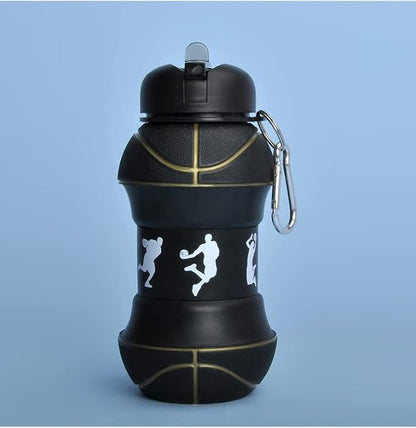 Louis Donné Silicone Collapsible Water Bottle, Toddler Water Bottle Black - Image 9