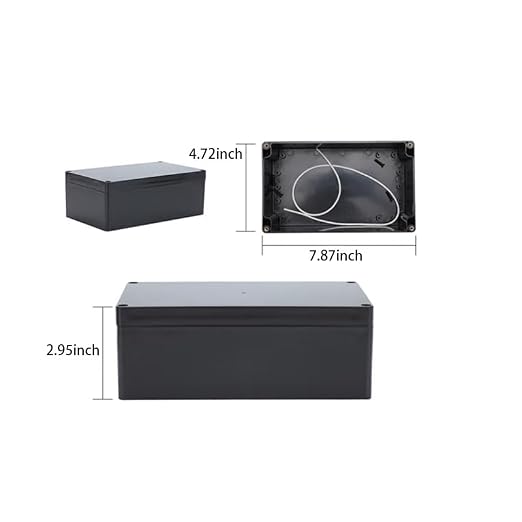 Project Box for Electronics -Electrical Enclosure, Junction Box ABS Plastic - Image 2