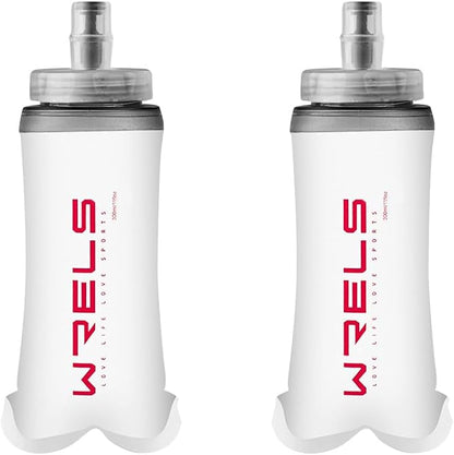 WRELS Soft Flask Running Water Bottle, BPA-Free Collapsible Hydration Flask by WRELS