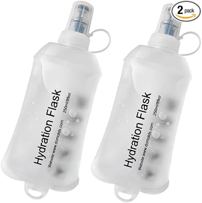 CLINTT 250ml Soft Flask, Foldable Running Water Bottle, TPU Folding Soft Water by CLINTT