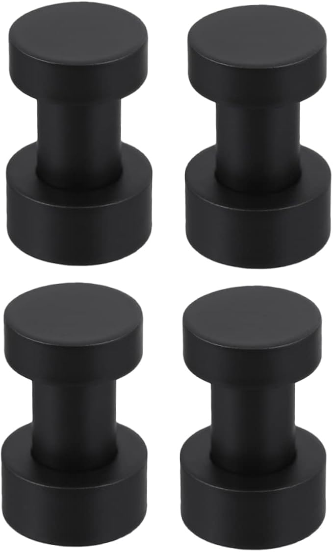 Bathroom Wall Towel Hooks 4-Pack Heavy Duty Metal Coat Hooks by IWOWHERO