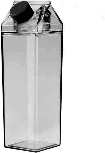 Jinberry 500ml/17Oz Cute Leakproof Milk Carton Water Bottle Portable Drinkware by Unknown
