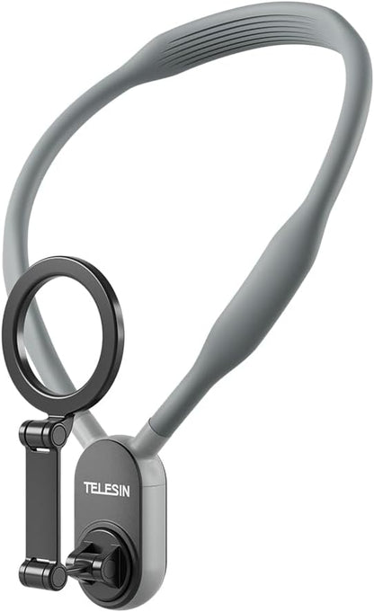 TELESIN Magnetic Neck Mount for Phones, Neck Cell Phone Holder POV/Vlog Selfie by telesin