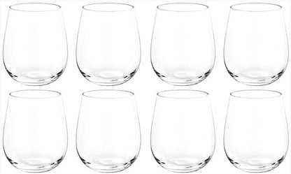 KOXIN-KARLU Classic 18-ounce Acrylic Stemless Wine Glasses, Unbreakable Mixed by KOXIN-KARLU