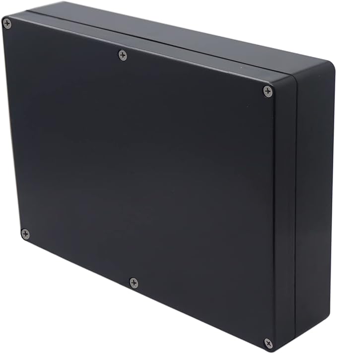 Project Box IP65 Waterproof Junction Box ABS Plastic Black Electrical Boxes DIY by Otdorpatio