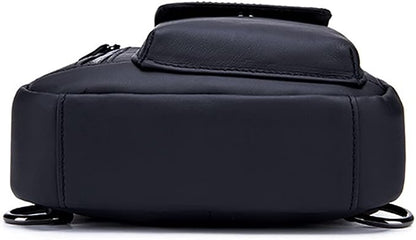 Hebetag Leather Sling Bag Hiking Daypack - Image 8
