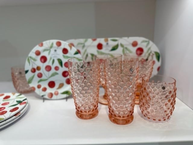 Hobnail Acrylic Wine Glass - Image 2