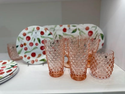 Hobnail Acrylic Wine Glass - Image 2