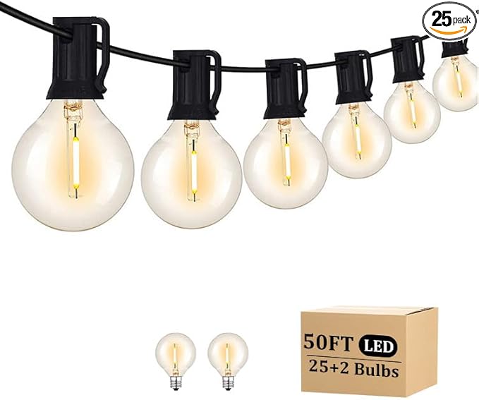 50FT LED Outdoor String Lights by Unknown