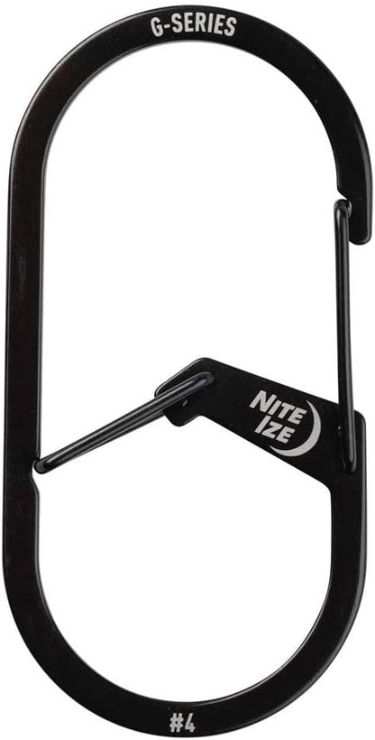 Nite IZE GS4-01-R6 G-Series Dual Chamber Carabiner #4, Dual Security Carabiner by Nite+Ize