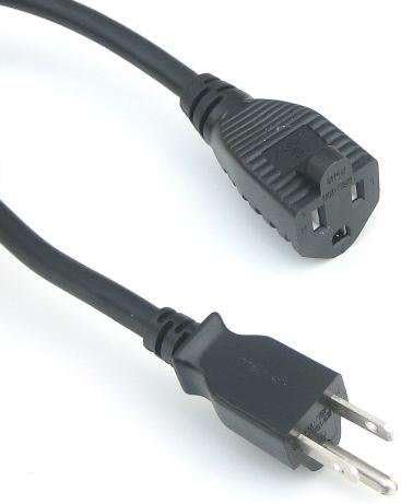 RiteAV - 1 Foot Power Extension Cord by RiteAV