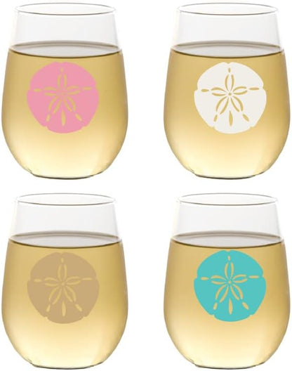 Set of 4 Shatterproof Designer 16 oz Plastic Wine Glasses MADE in the USA - Image 6