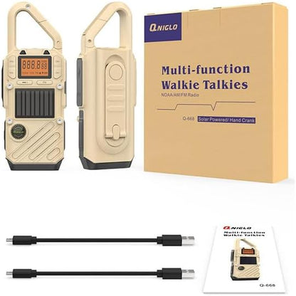 Walkie Talkies for Adults Rechargeable, FM/NOAA Emergency Radios - Image 7