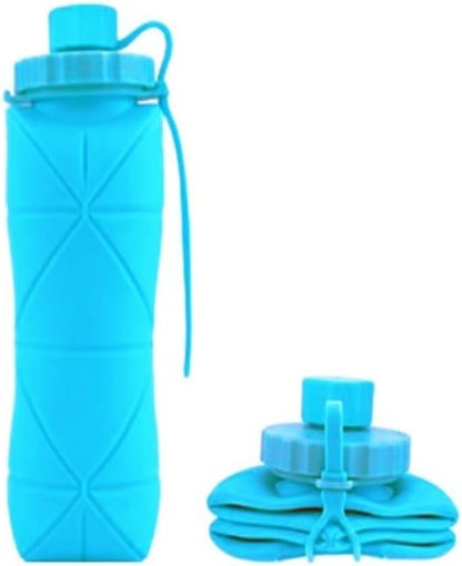 Silicone Folding Travel Cup, 600ml/20oz, Portable Collapsible Drinking Mug by JIALWSJWAN