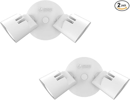 Lithonia Lighting HomeGuard 2-Light LED Outdoor Flood Lights, Wall or Ceiling by AcuityBrands