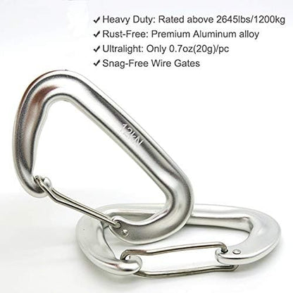 12kN 3.2"x2" Heavy-Duty Carabiner Clips - Image 2